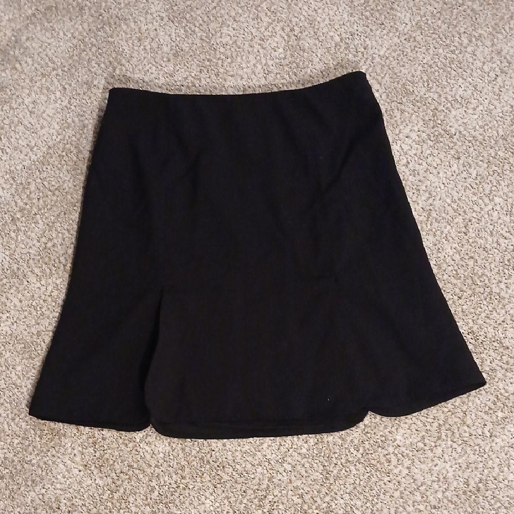 Studio M Black Asymmetrical Skater Mini Skirt